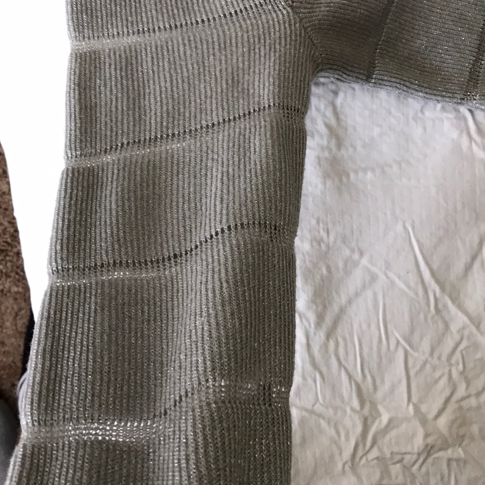 Crop Sweater Grey See-Through Jacket